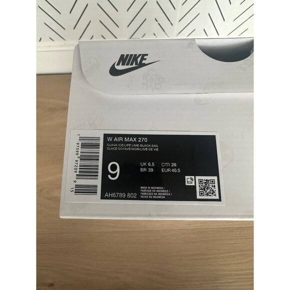 ✨✨Nike Air Max 270 Womens Shoes Sz 9 Peach Pink Green Comfy Sneakers AH6789-802✨ - Picture 8 of 10